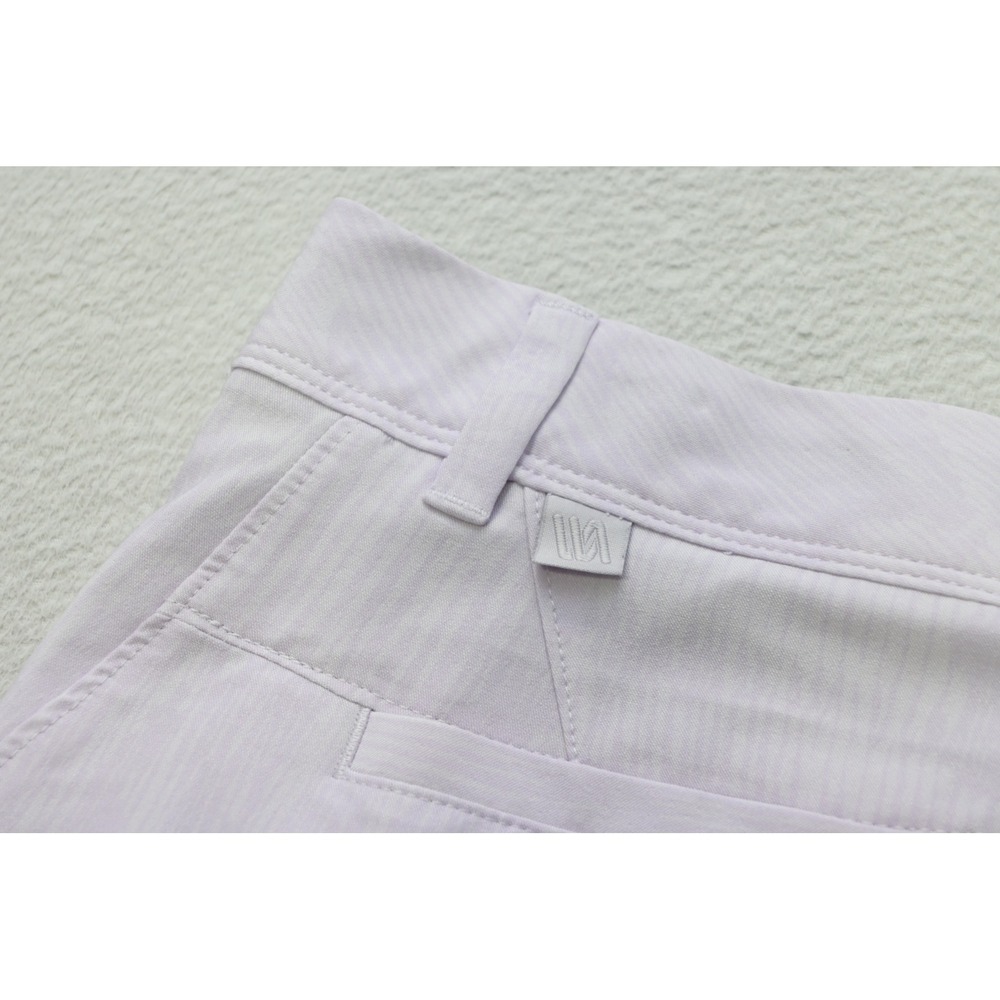 VRST Golf Shorts Mens 38 Lavender Wave Striped Performance Stretch Excellent